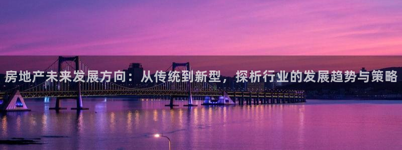 和记怡情h88官网：房地产未来发展方向：从传统到新型，探析行