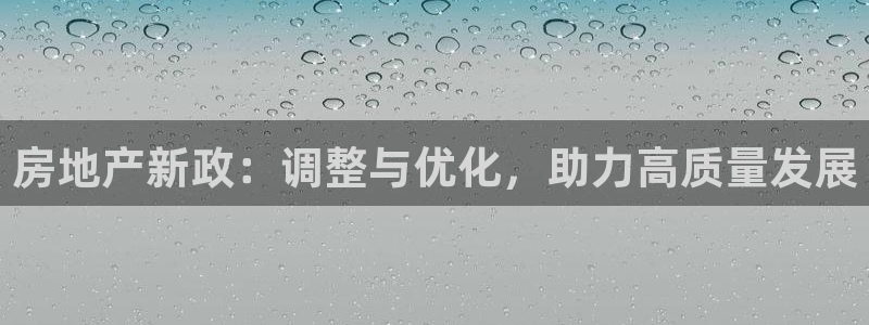 和记娱永久h88285官网：房地产新政：调整与优化，助力高质