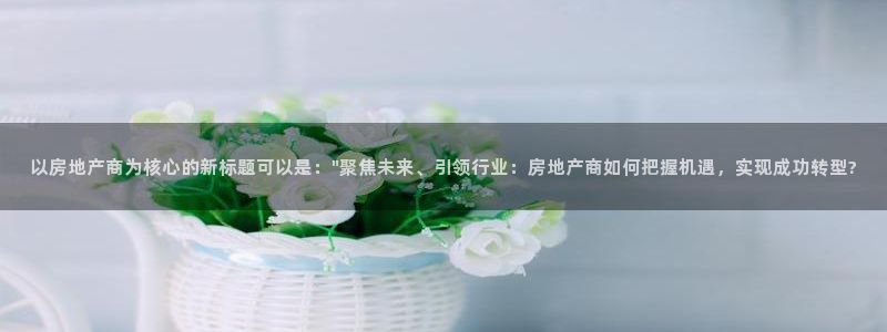 和记安徽快3官网开户：以房地产商为核心的新标题可以是：\
