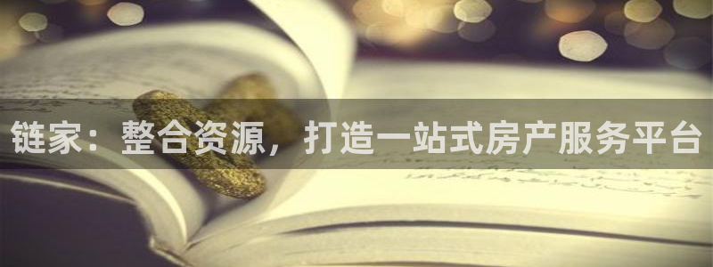 菲律宾和记官网：链家：整合资源，打造一站式房产服务平台