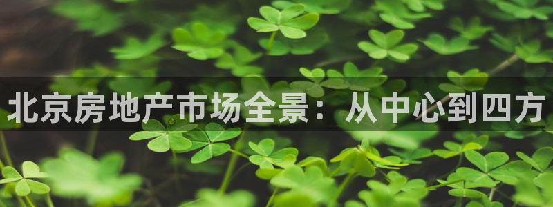 和记澳门官网：北京房地产市场全景：从中心到四方