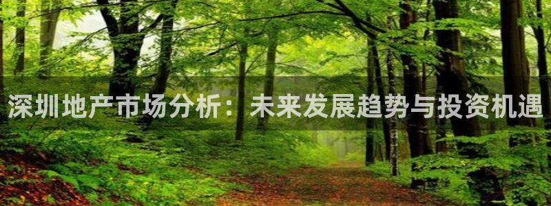 和记app官网登录：深圳地产市场分析：未来发展趋势与投资机遇