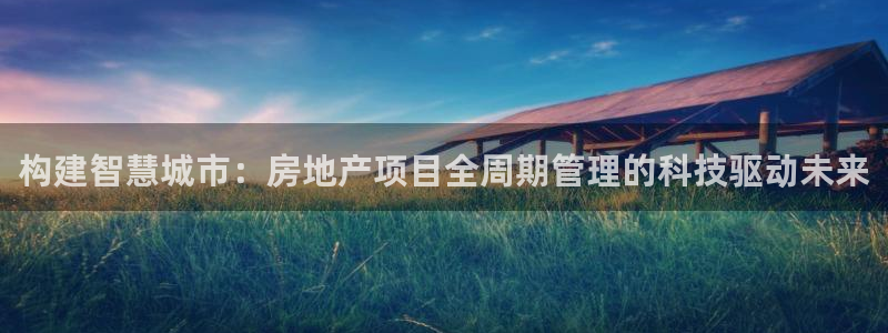 和记官网充值：构建智慧城市：房地产项目全周期管理的科技驱动未